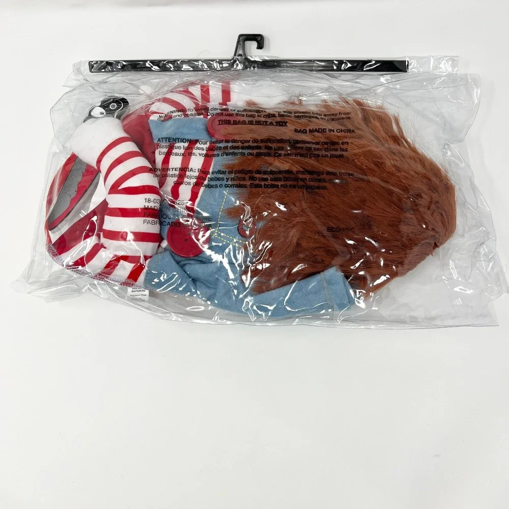 Dog Cat Pet Funny Costume Chucky Deadly Doll Cosplay Party Fancy Christmas Cloth